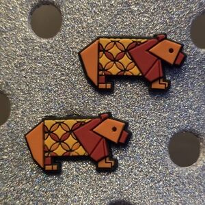 Origami Red Bear Jibbitz